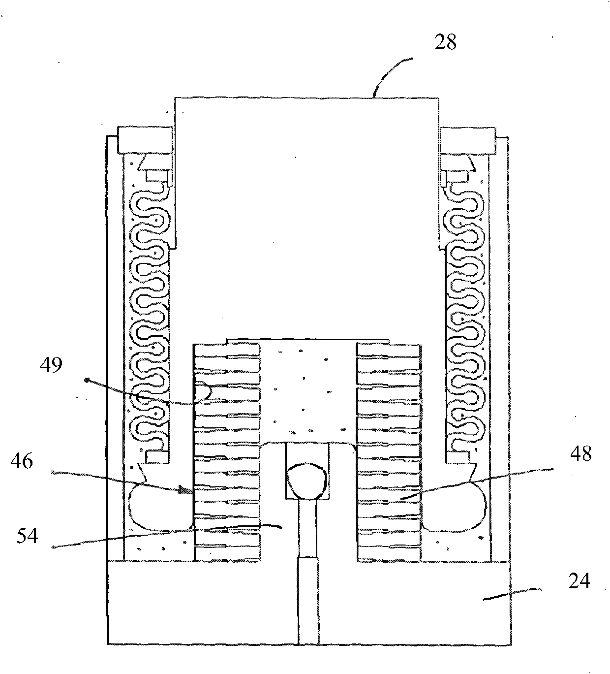 Gas spring for sliding refractory gate valve