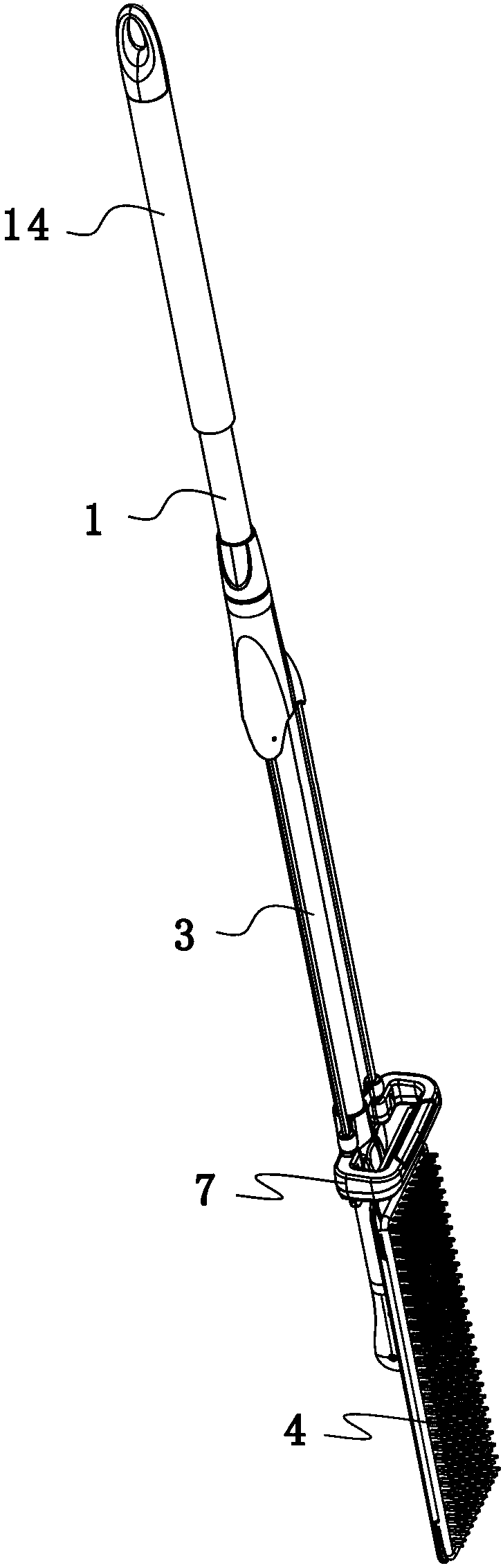 Automatic-water-squeezing mop convenient to use