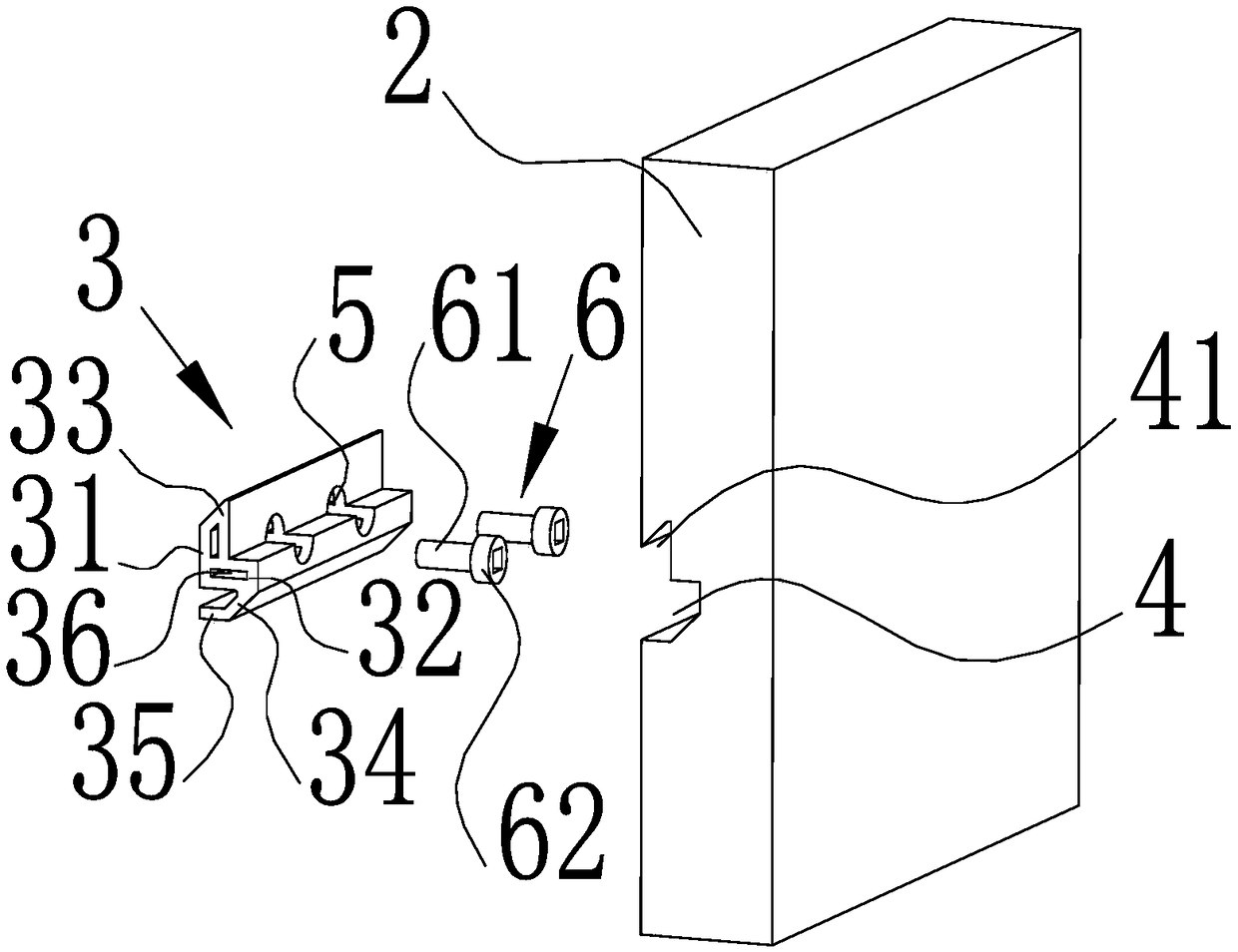 A wall quick leveling and hanging structure