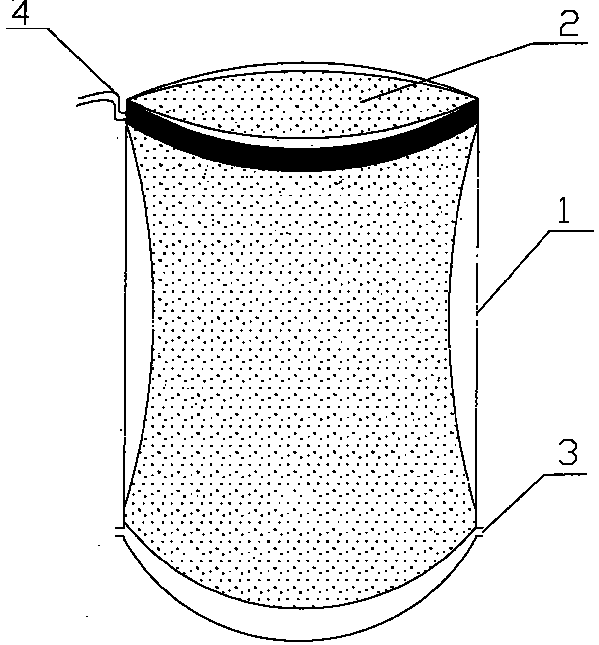 Special fruit bag for cluster trimming and bagging of greenhouse tomato fruits in winter