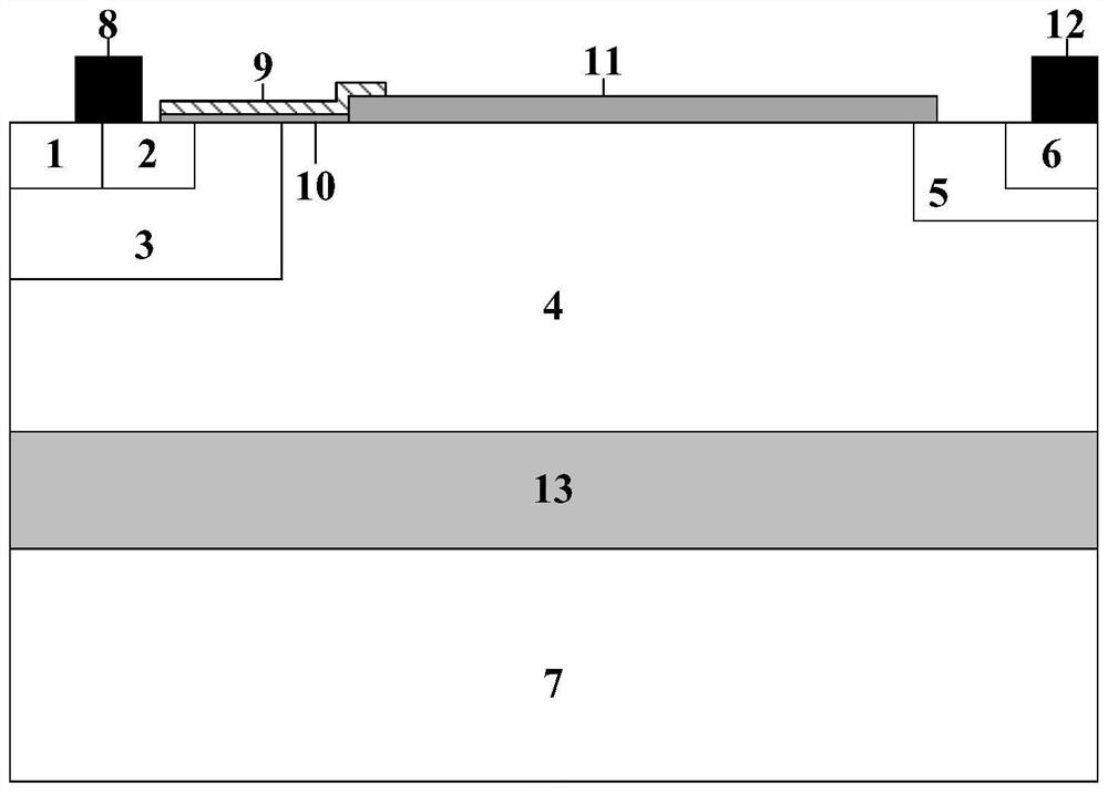 Anti-radiation high-voltage device structure