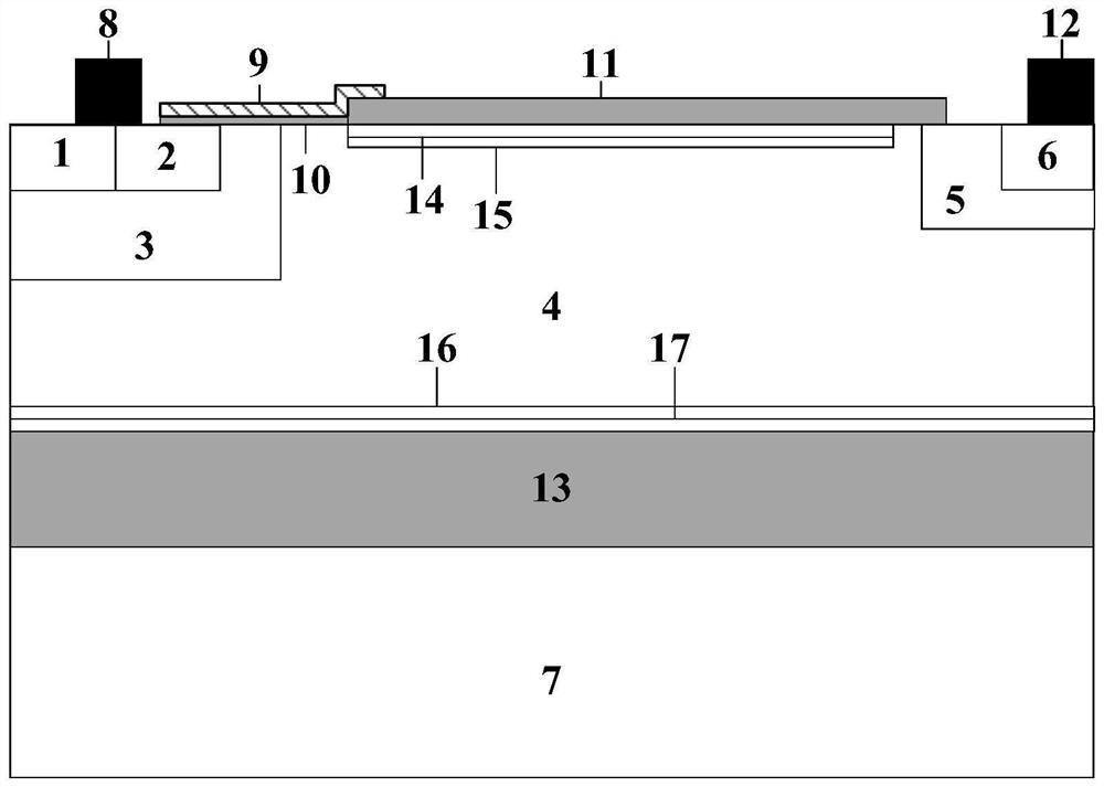 Anti-radiation high-voltage device structure