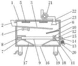 Agricultural grain drying device