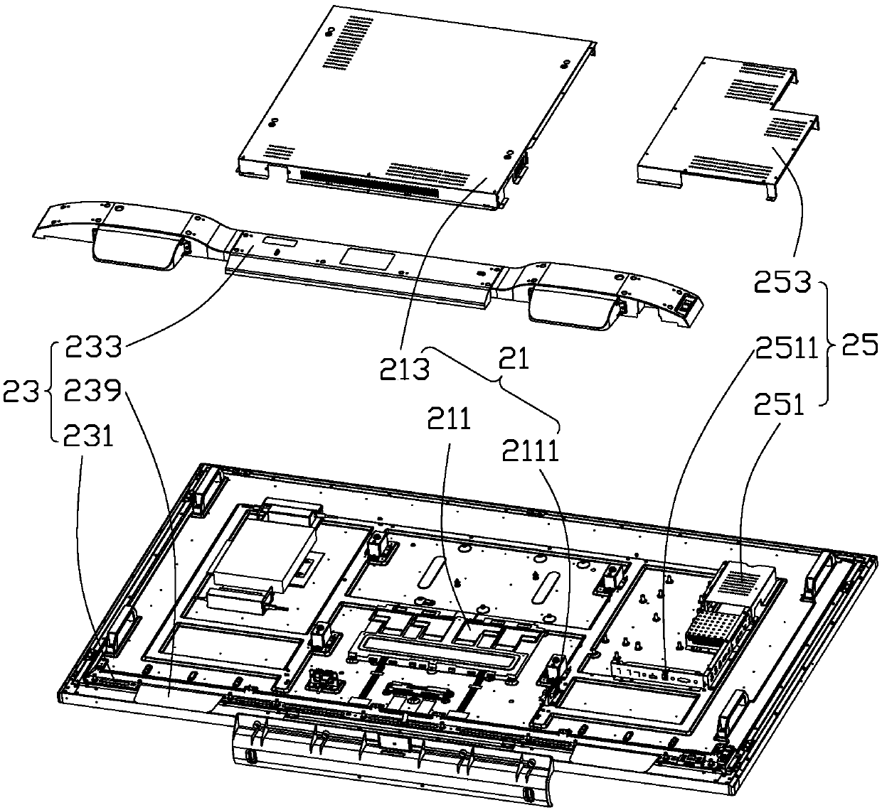 Touch modular display device