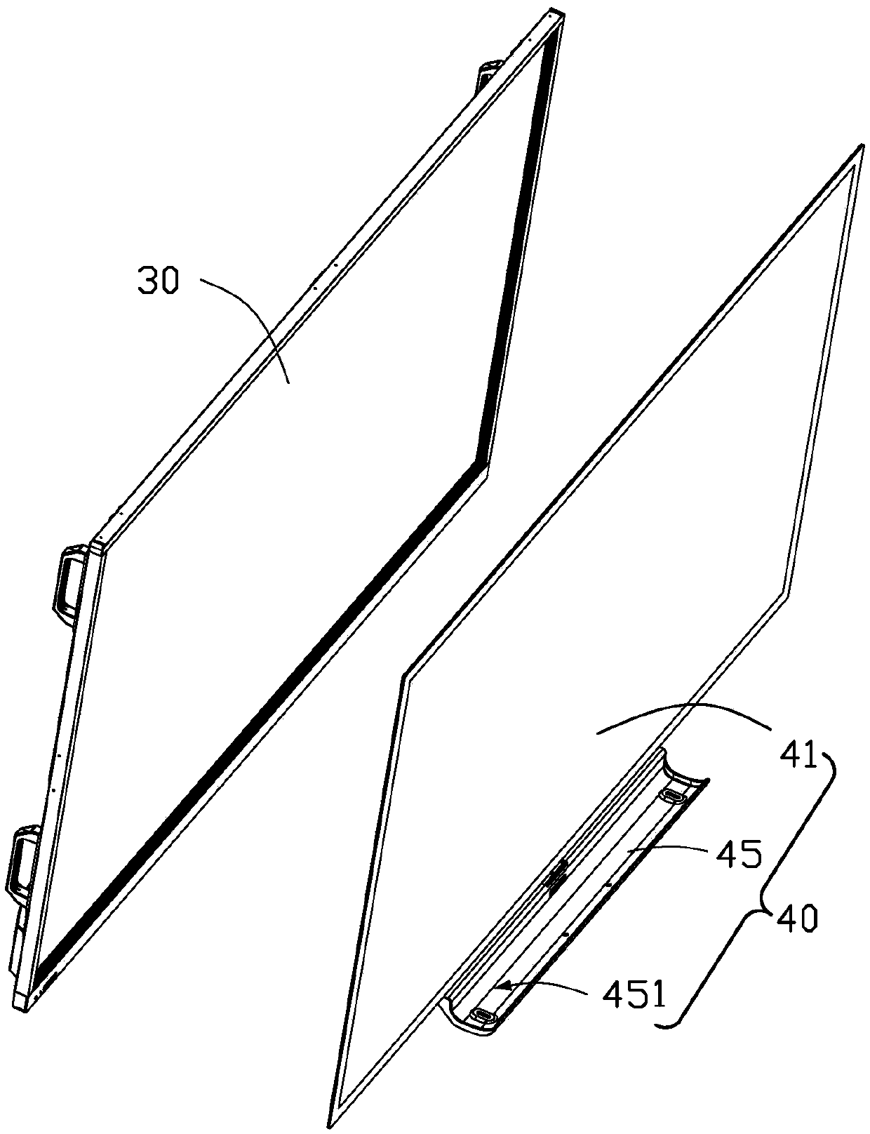 Touch modular display device