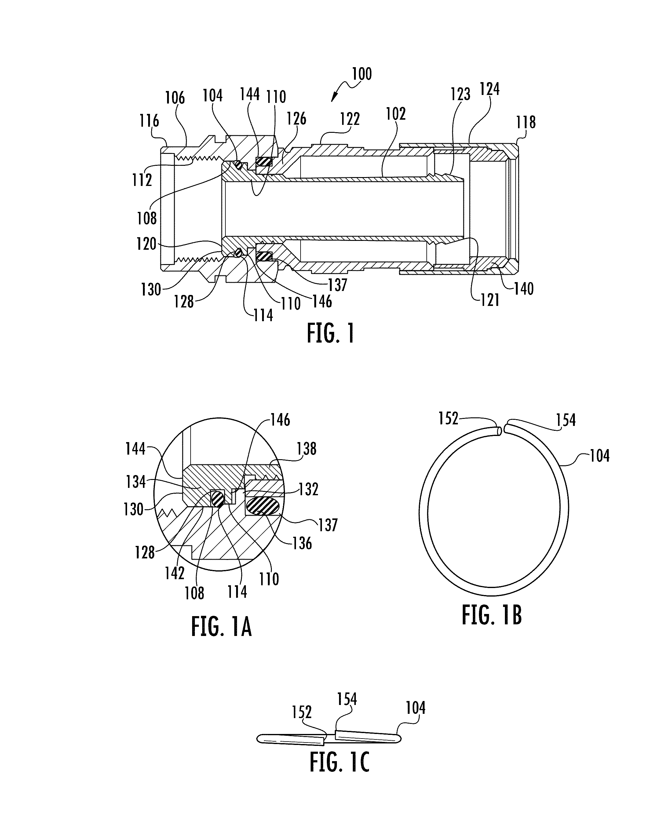 Coaxial cable continuity connector