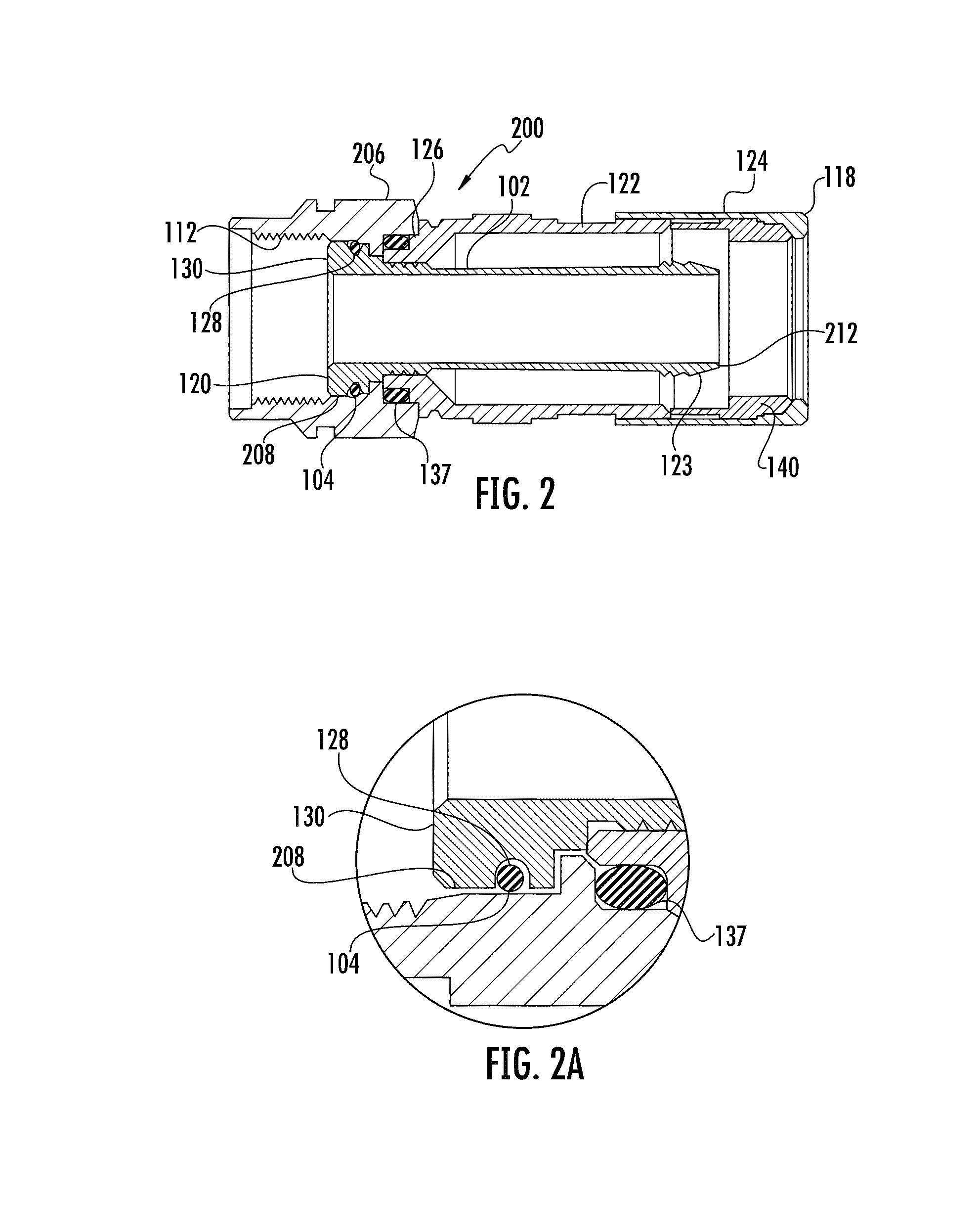 Coaxial cable continuity connector