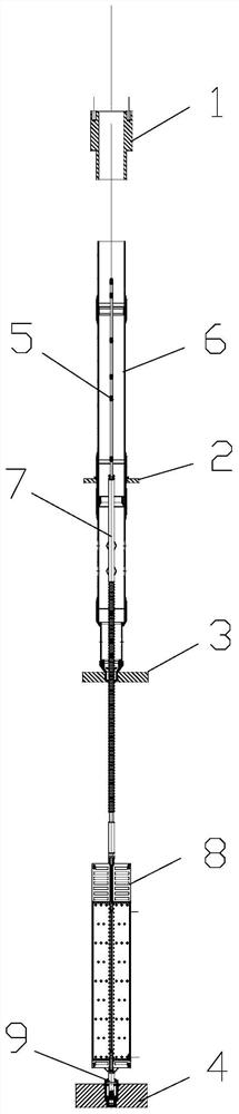 Built-in control rod driving wire mounting method