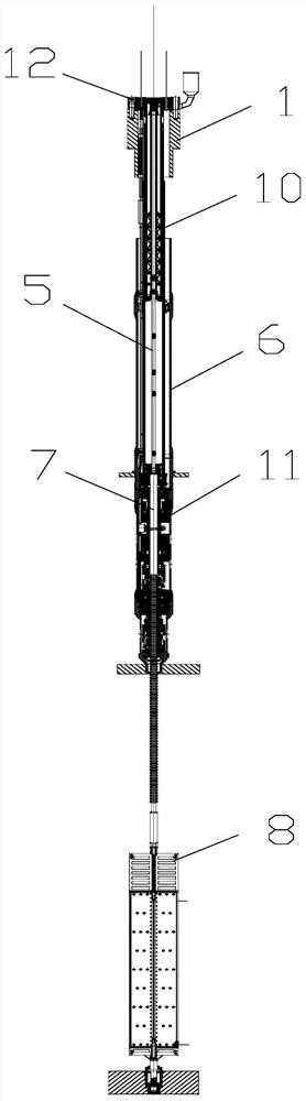 Built-in control rod driving wire mounting method