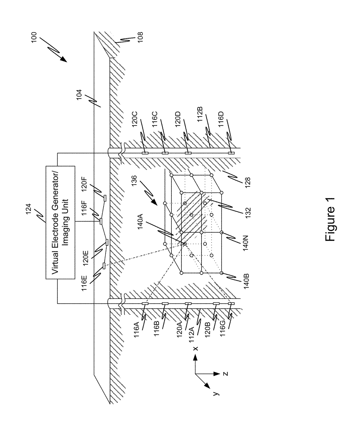 Virtual electrode current injection using seismic focusing and seismoelectric conversion