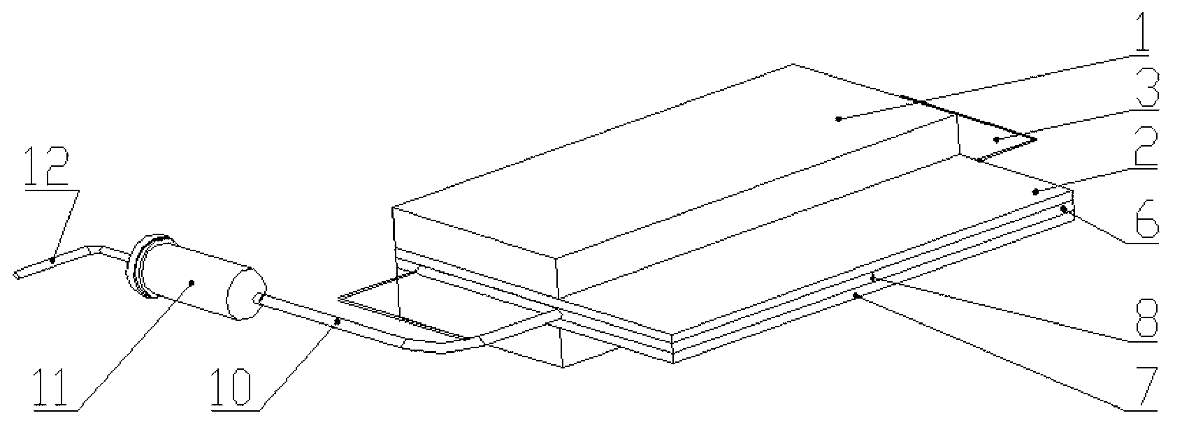 Ampere force driving micro spraying device