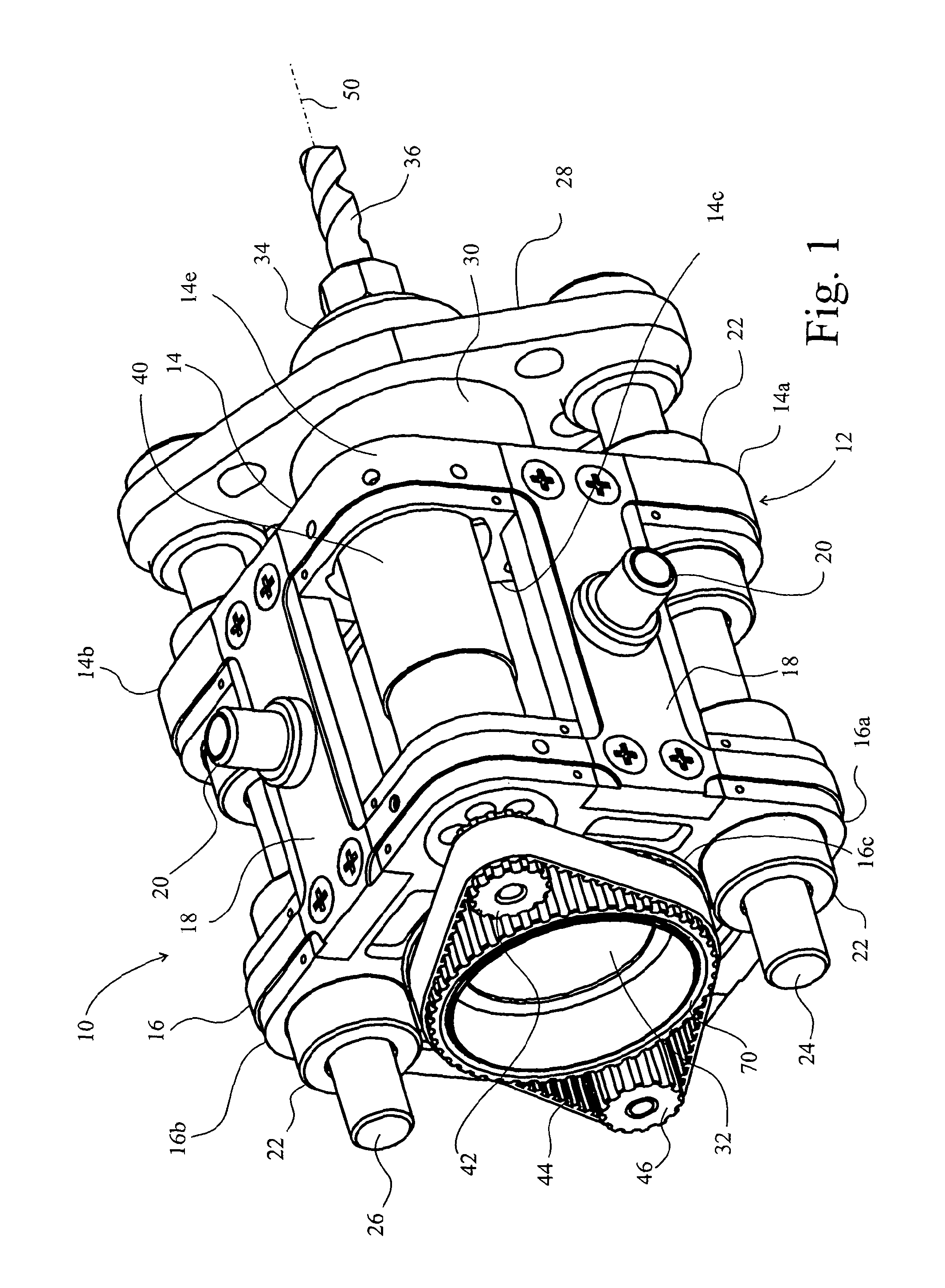 Remote confined-space machining, and positioning and securing arrangement