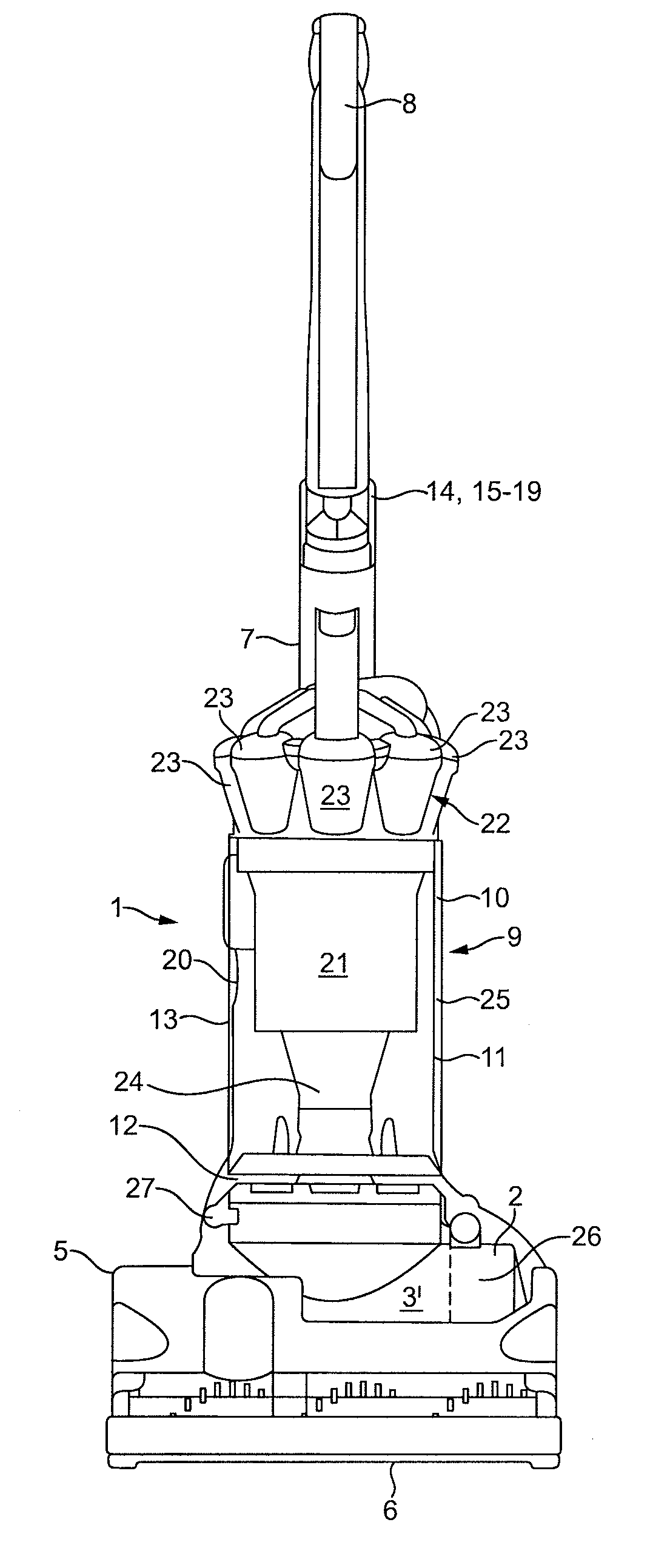 Surface treating head assembly