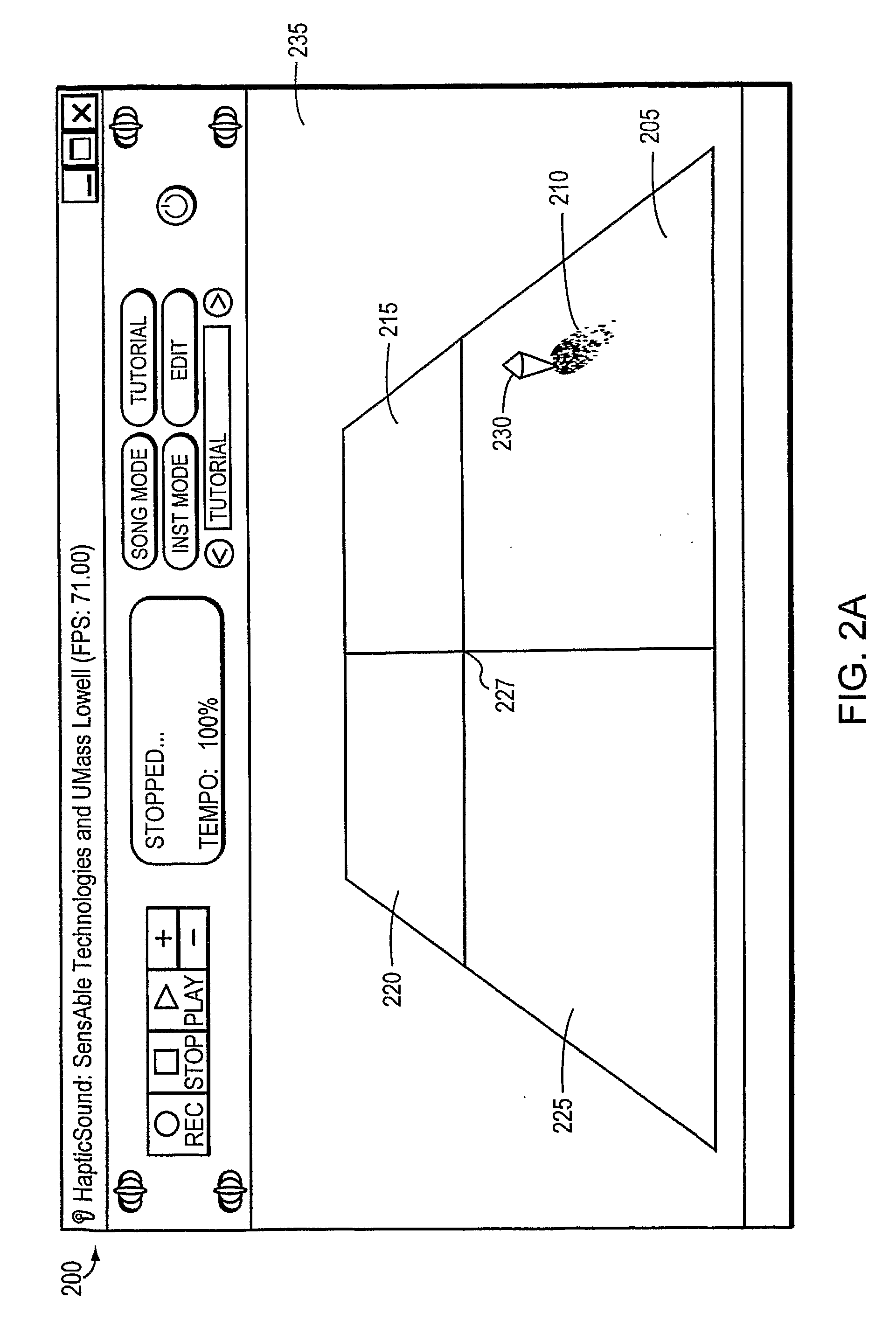 Virtual musical interface in a haptic virtual environment