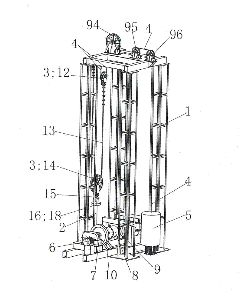 Efficient energy-saving oil pumping machine