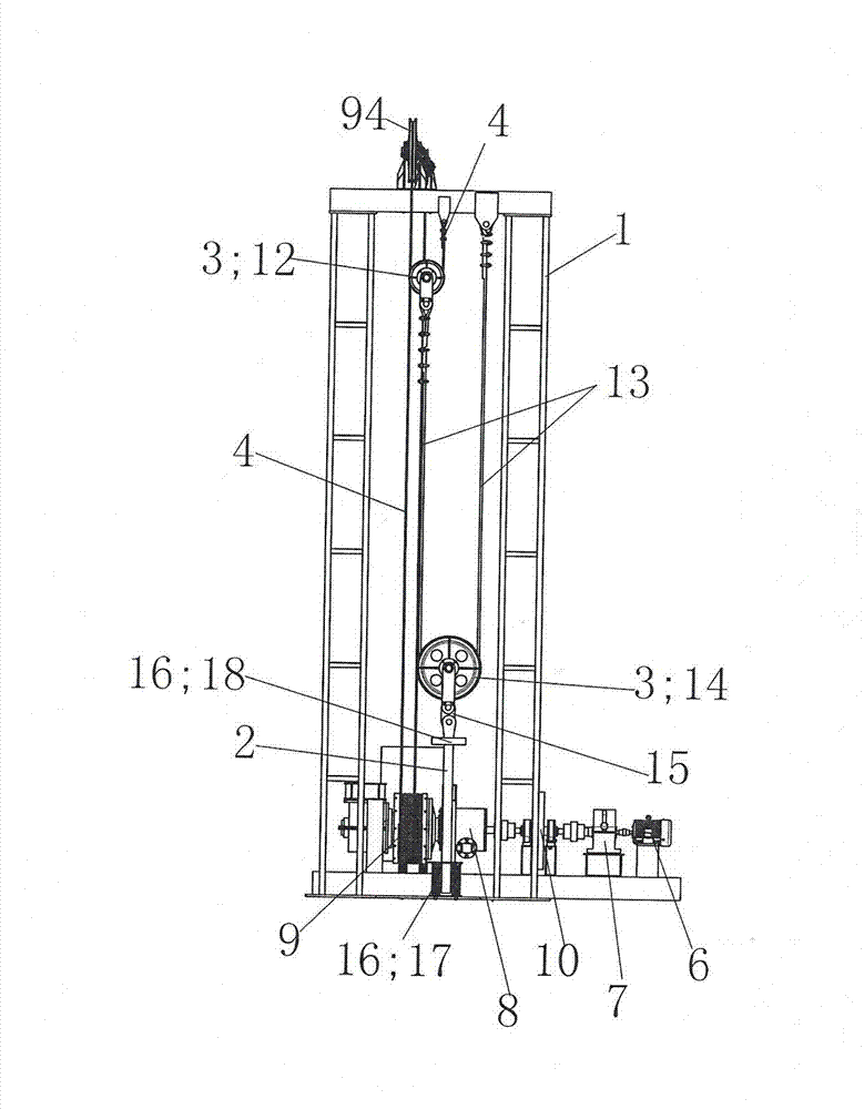 Efficient energy-saving oil pumping machine