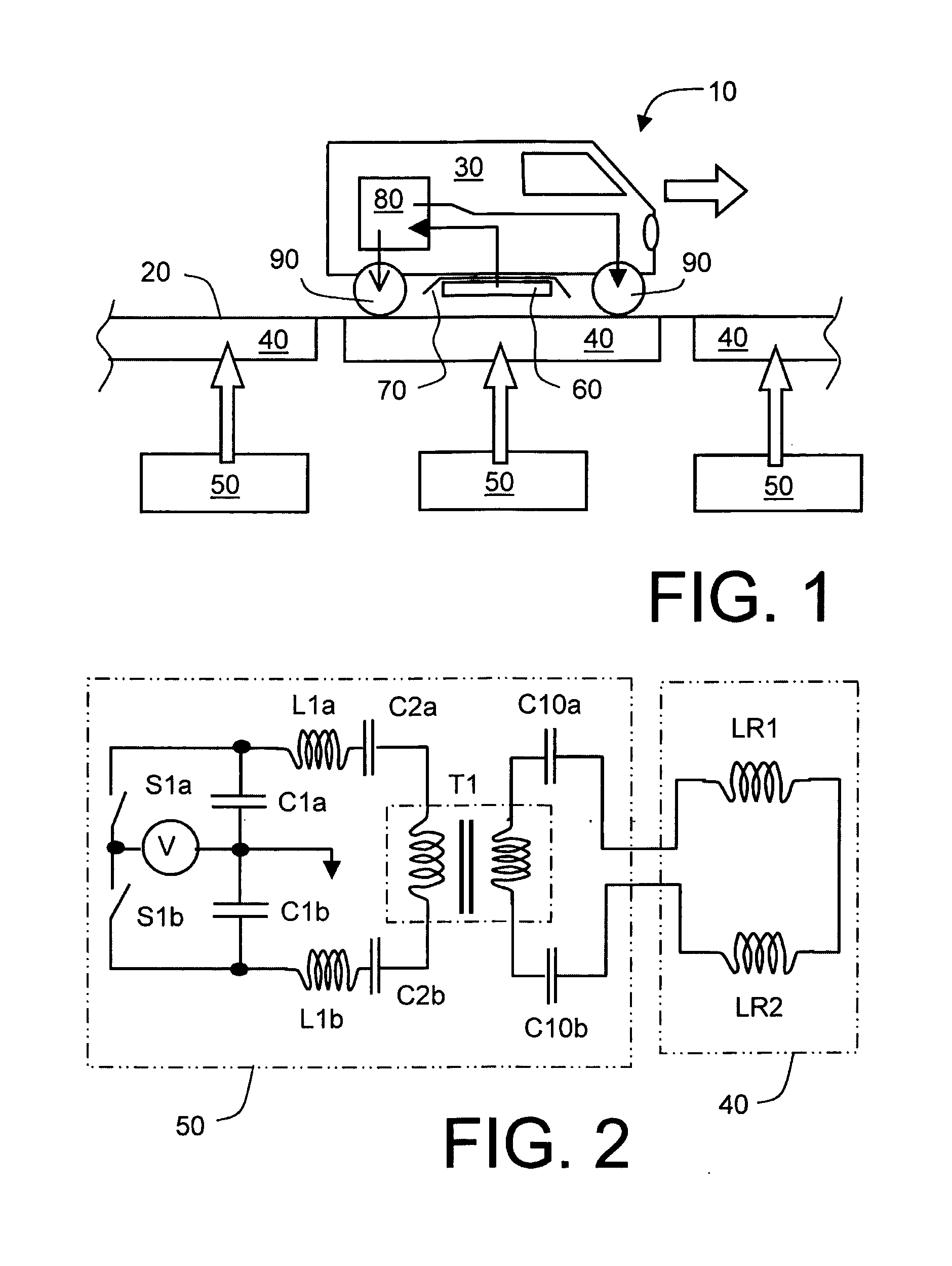 Inductive power coupling systems for roadways