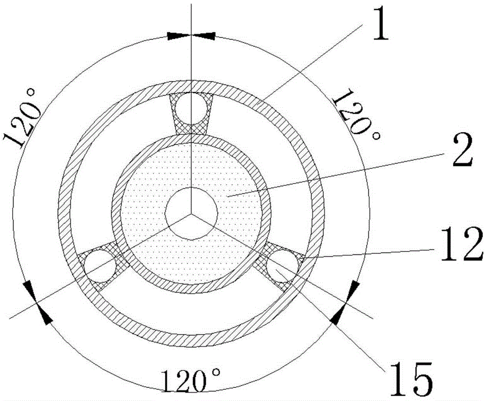 Device for determining Q, S and T values in combined mode