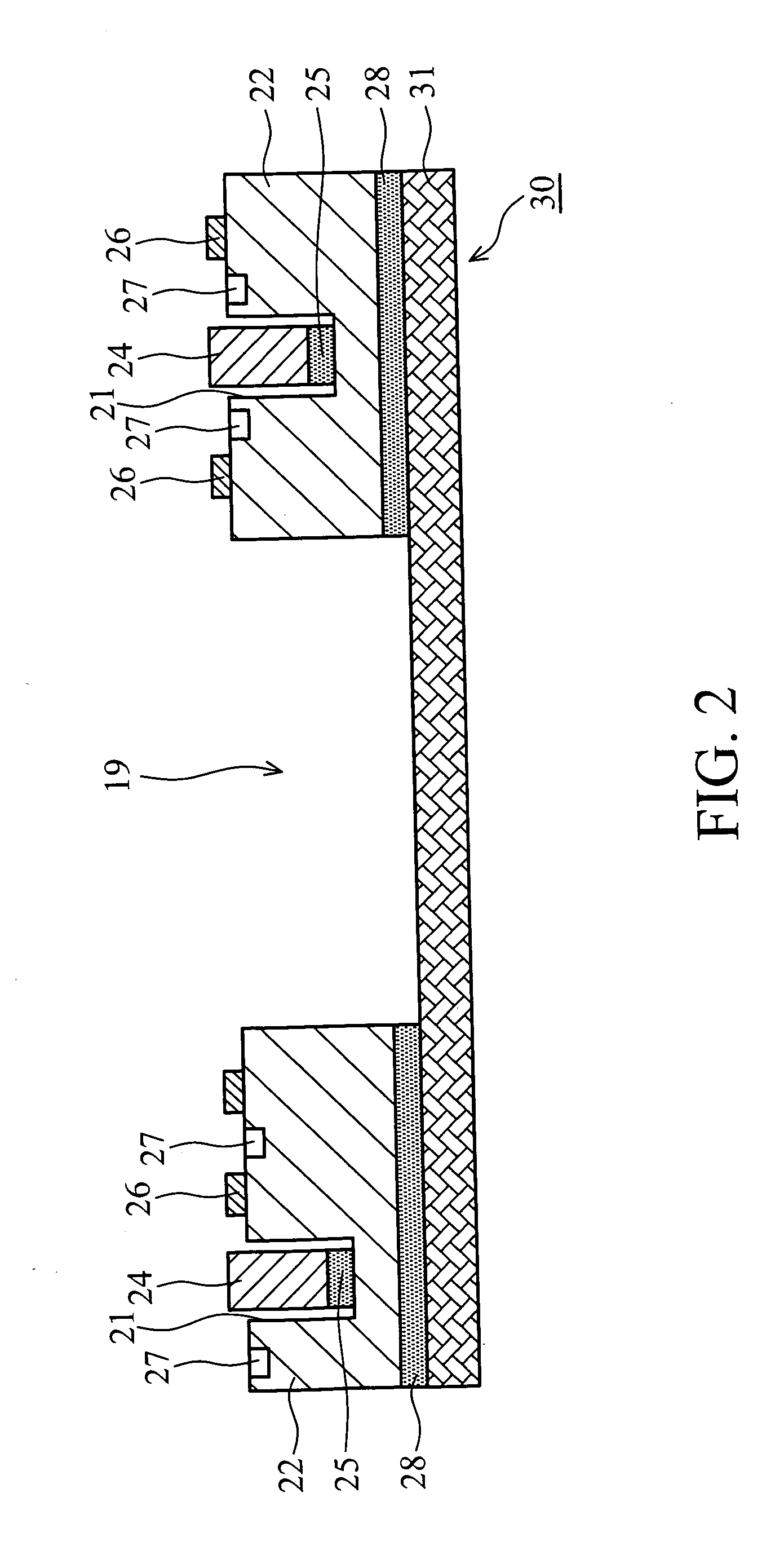 Module board having embedded chips and components and method of forming the same