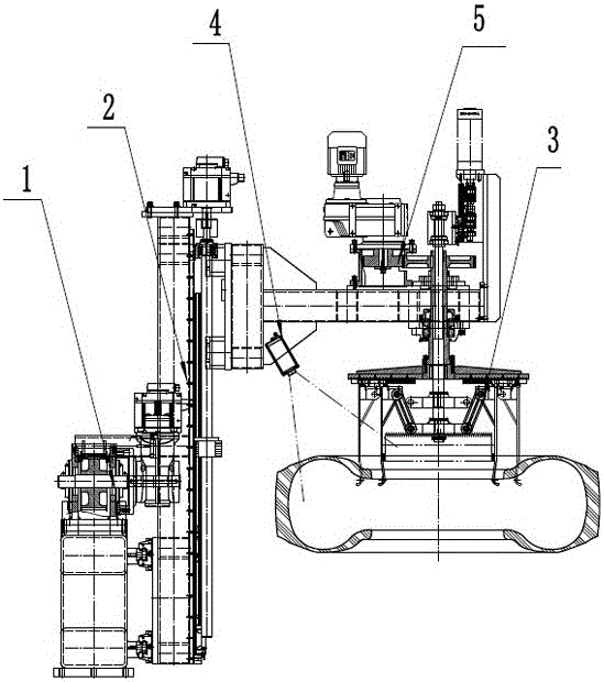 Intelligent grabbing manipulator for automotive green tires