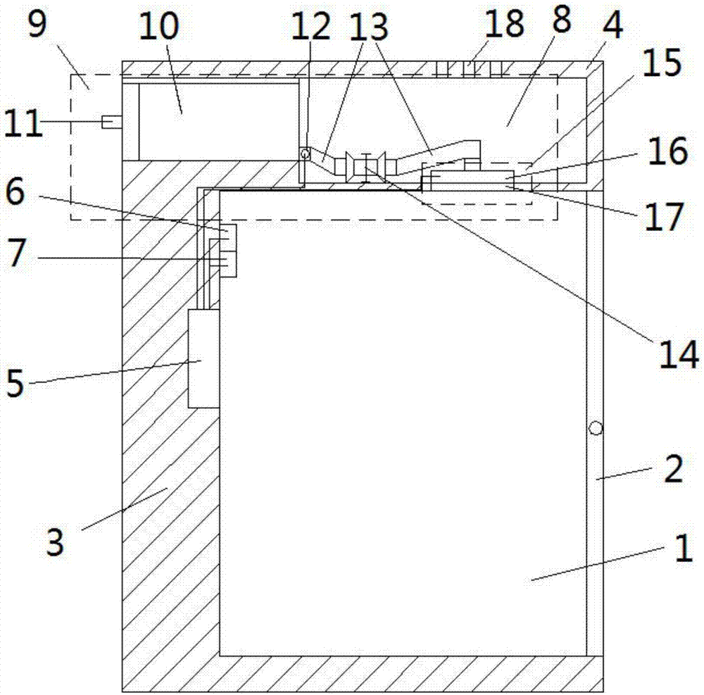 An elevator car having a humidifying device