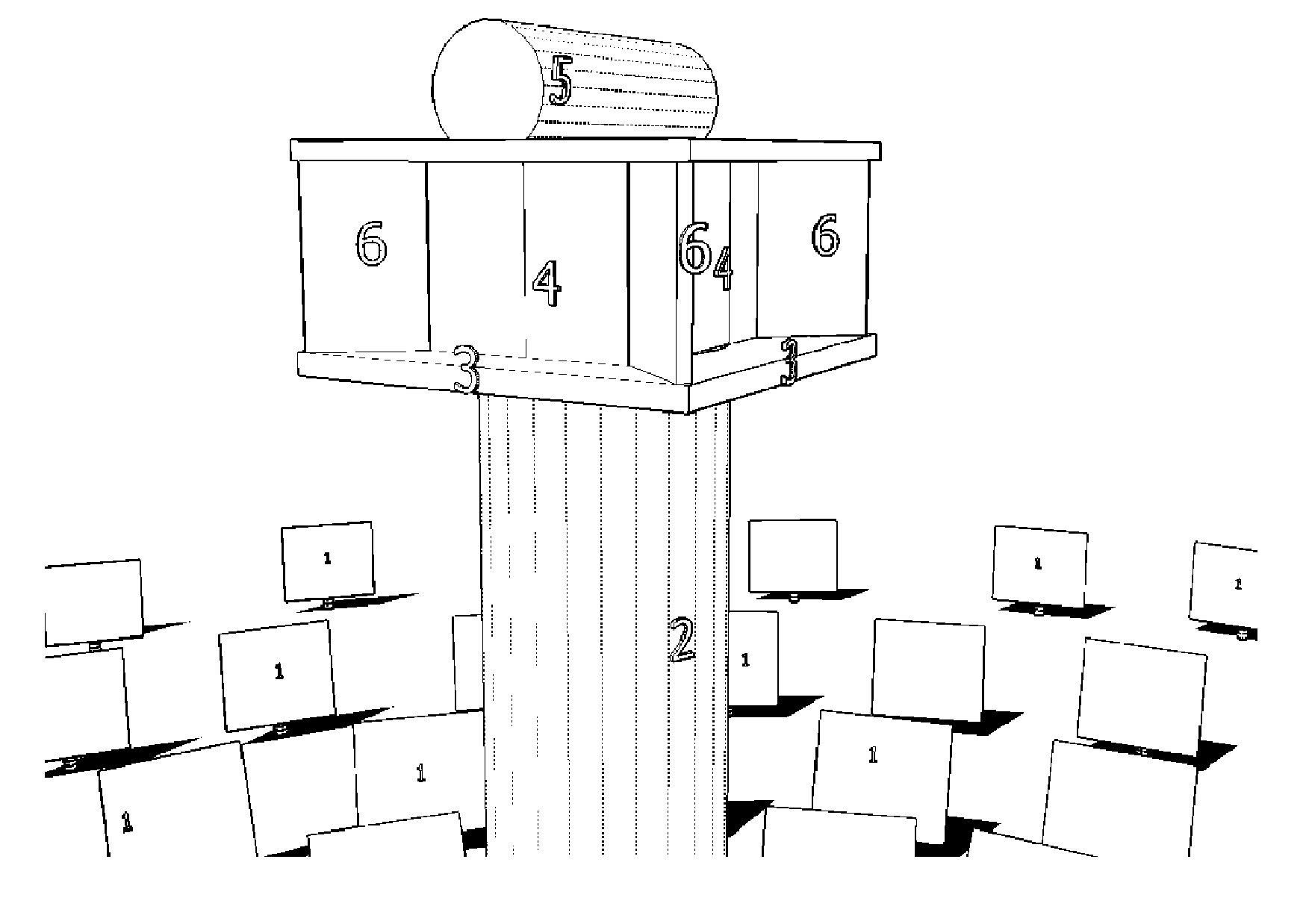 High-power tower receiver configuration