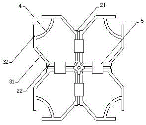 Low-frequency oscillator of dual-polarized broadband antenna