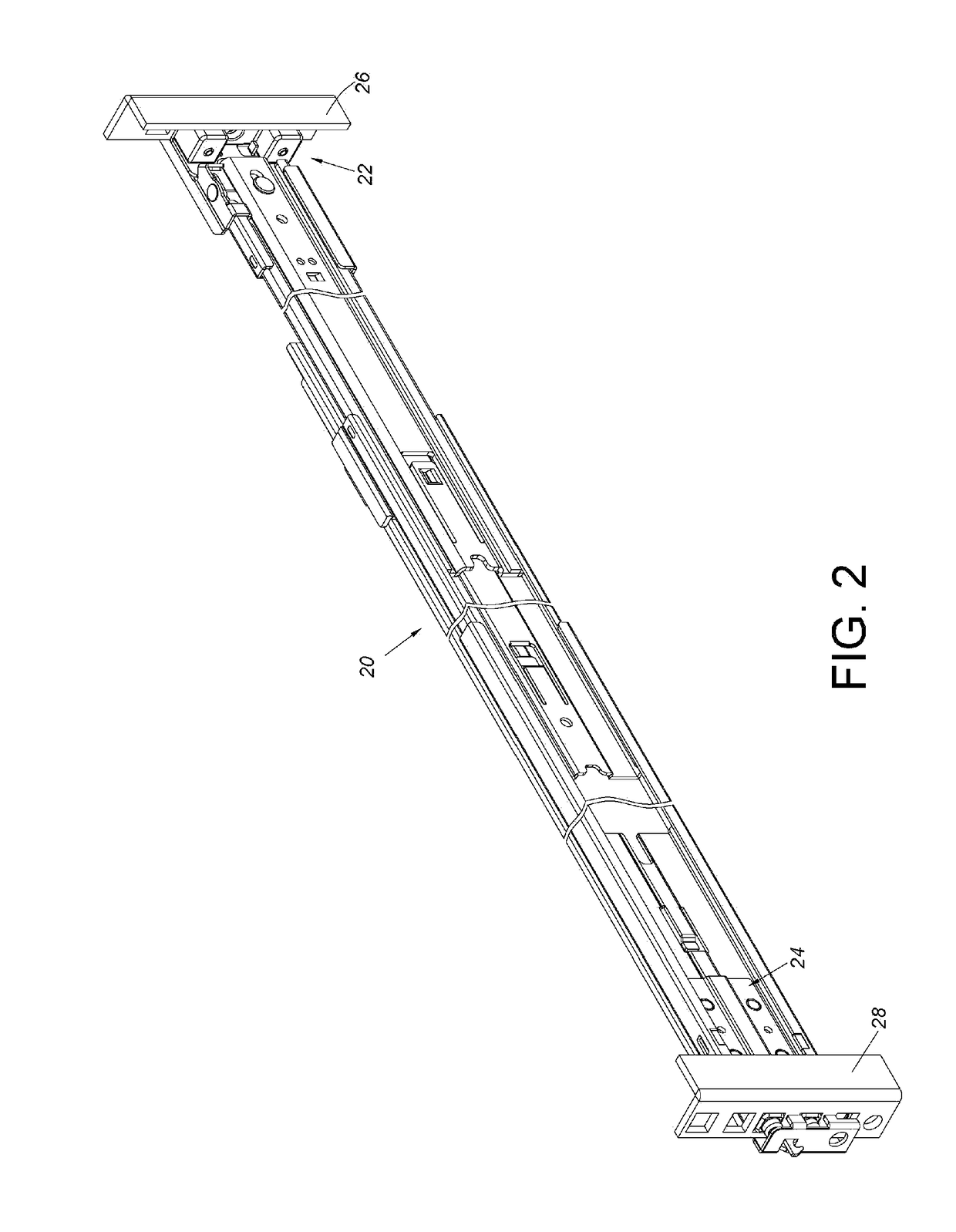 Slide rail mechanism and bracket device thereof