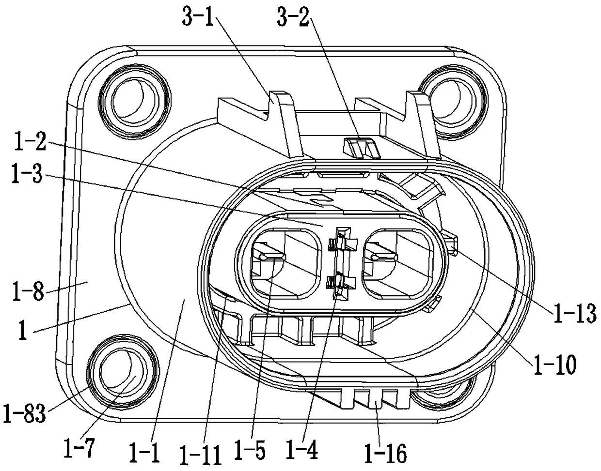 High-voltage connector