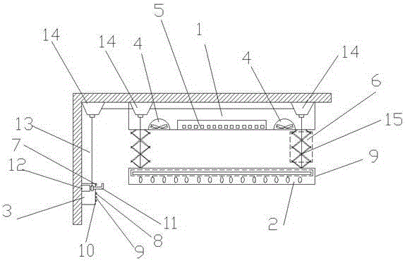 Hinge-type liftable clothes hanger