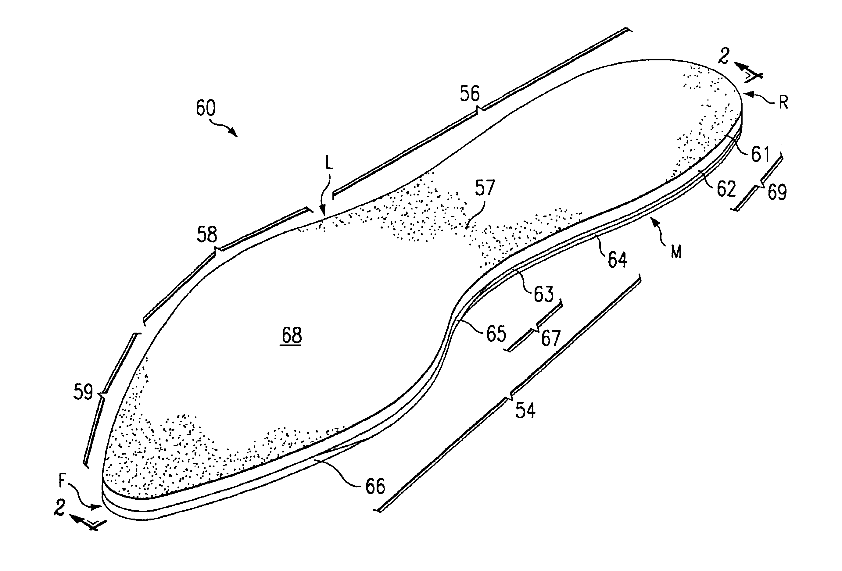 Insole for footwear