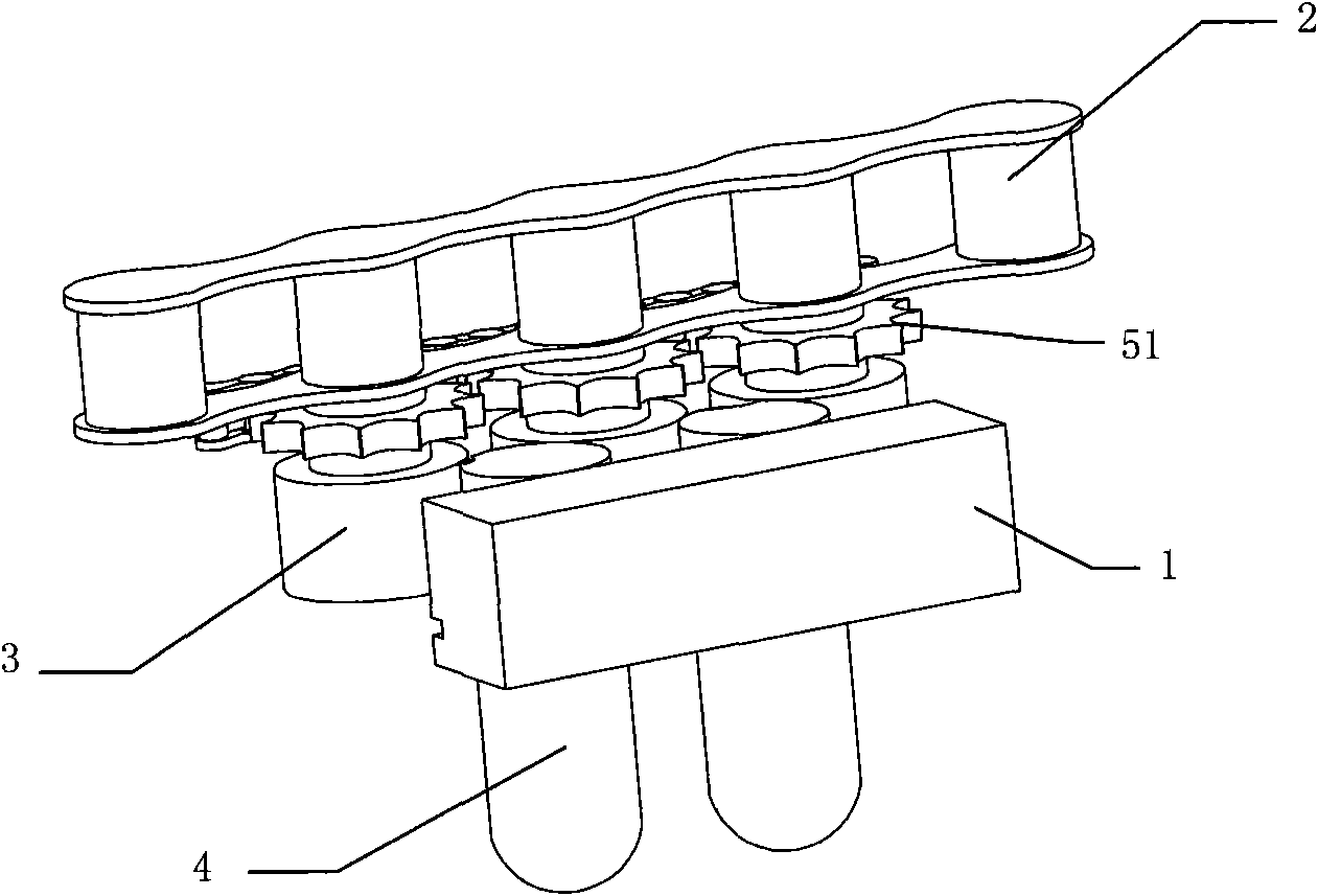 Bottle base conveying device