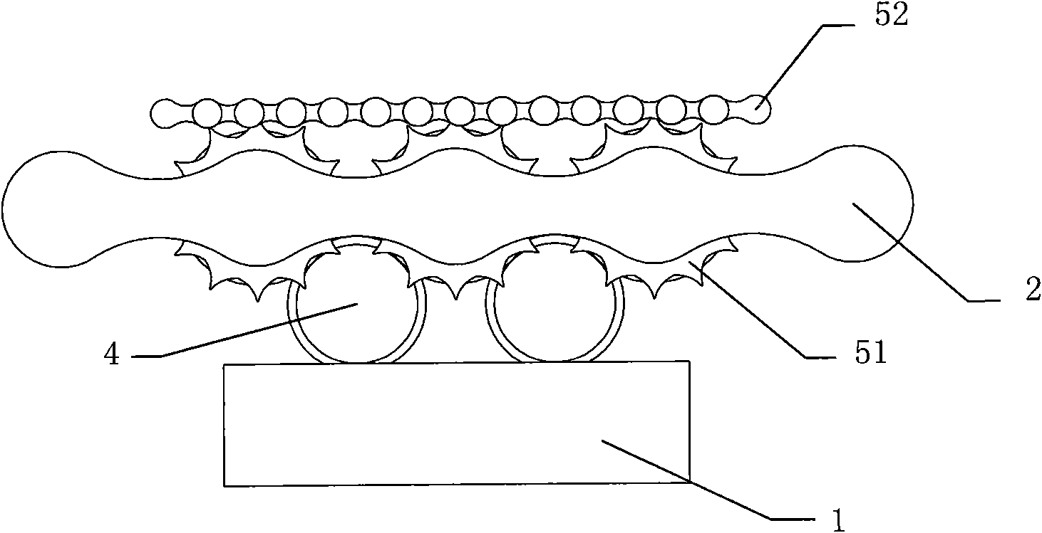 Bottle base conveying device