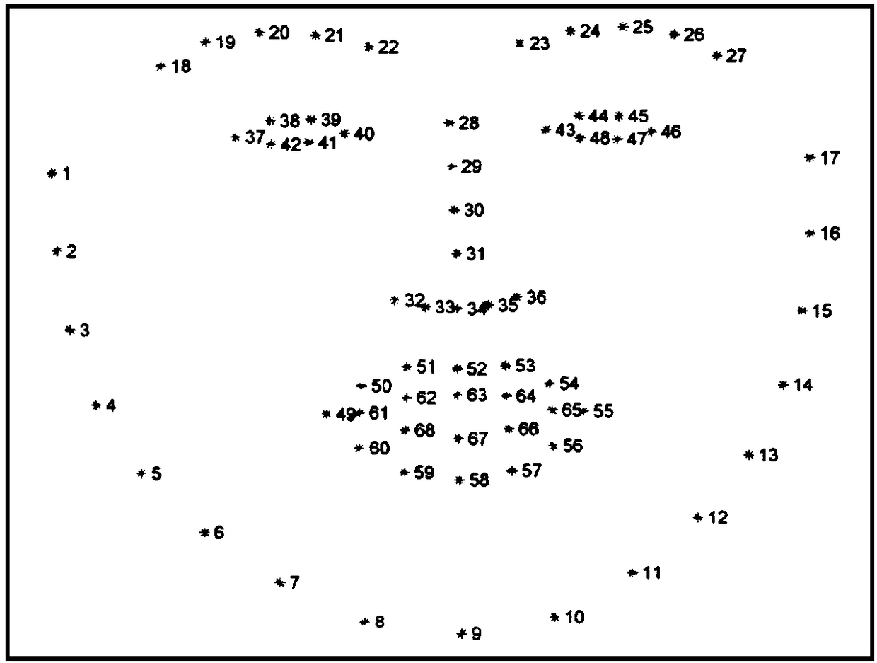 Human face pose estimation method and apparatus, terminal and storage medium