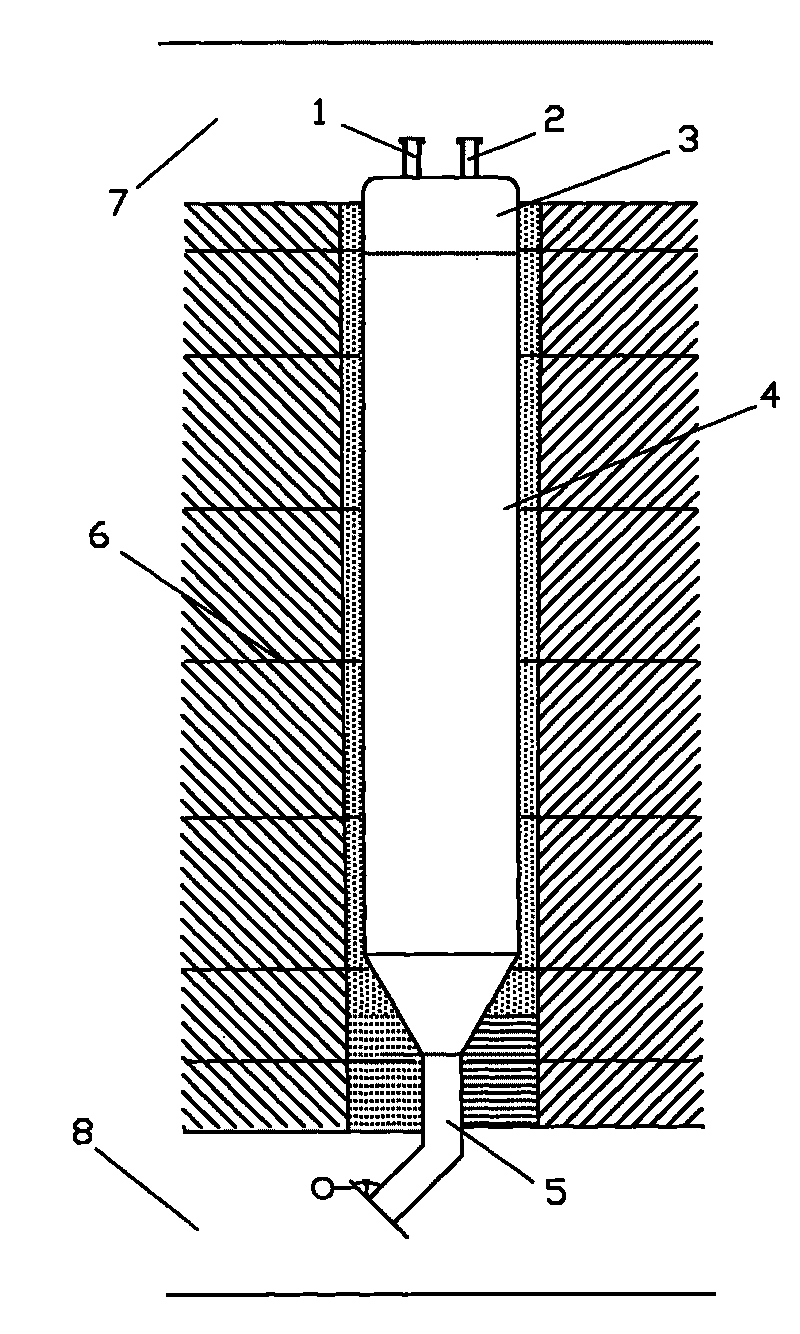 Coal and gas separation bin and method thereof