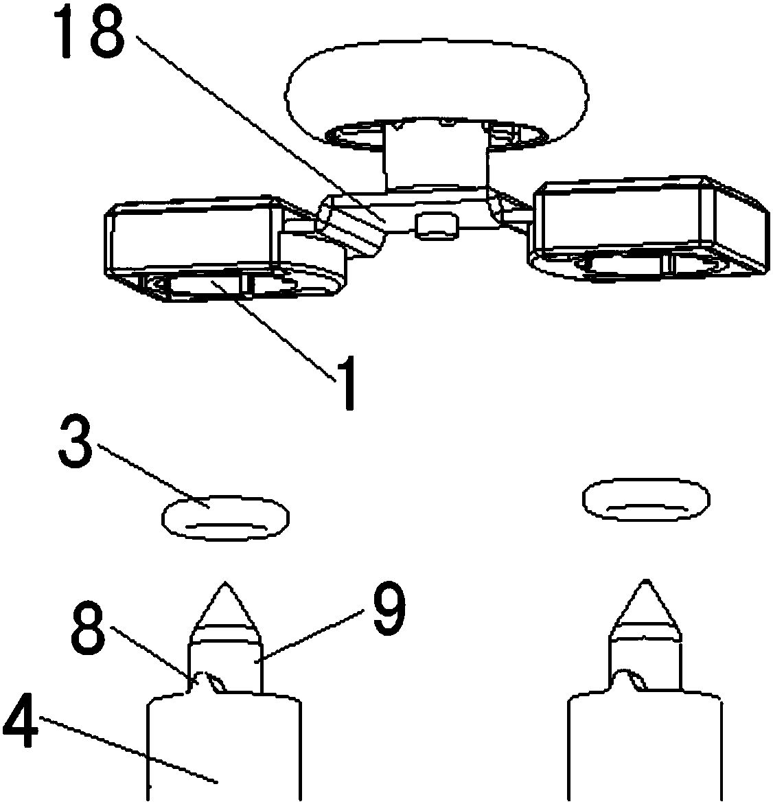 Installation tooling for supporting sealing ring of dish basket guide rail of dishwasher