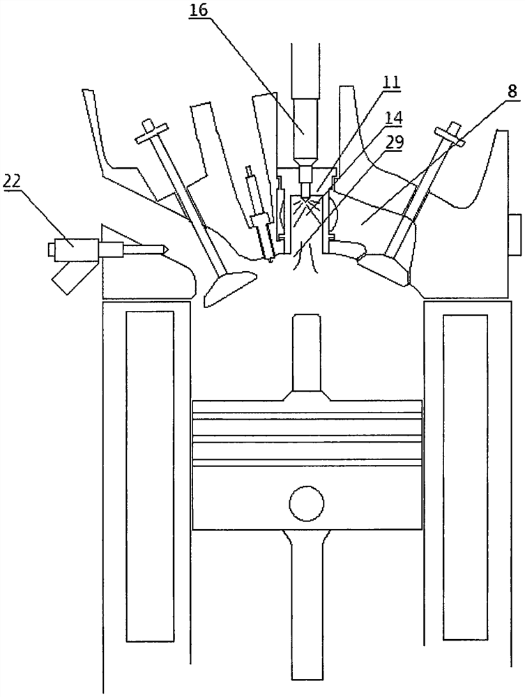 Fuel oil high-temperature vaporization oil supply system of fuel oil engine