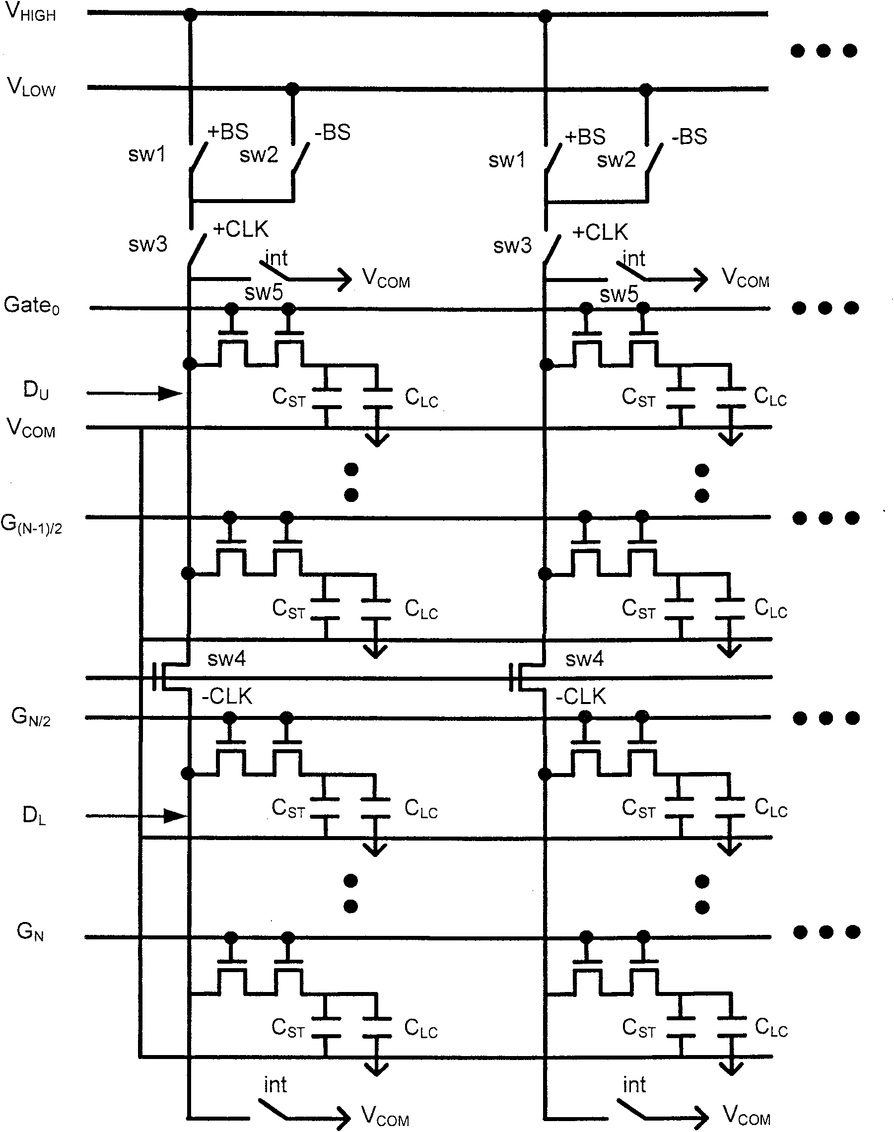 LCD panel of integration digital to analog converter