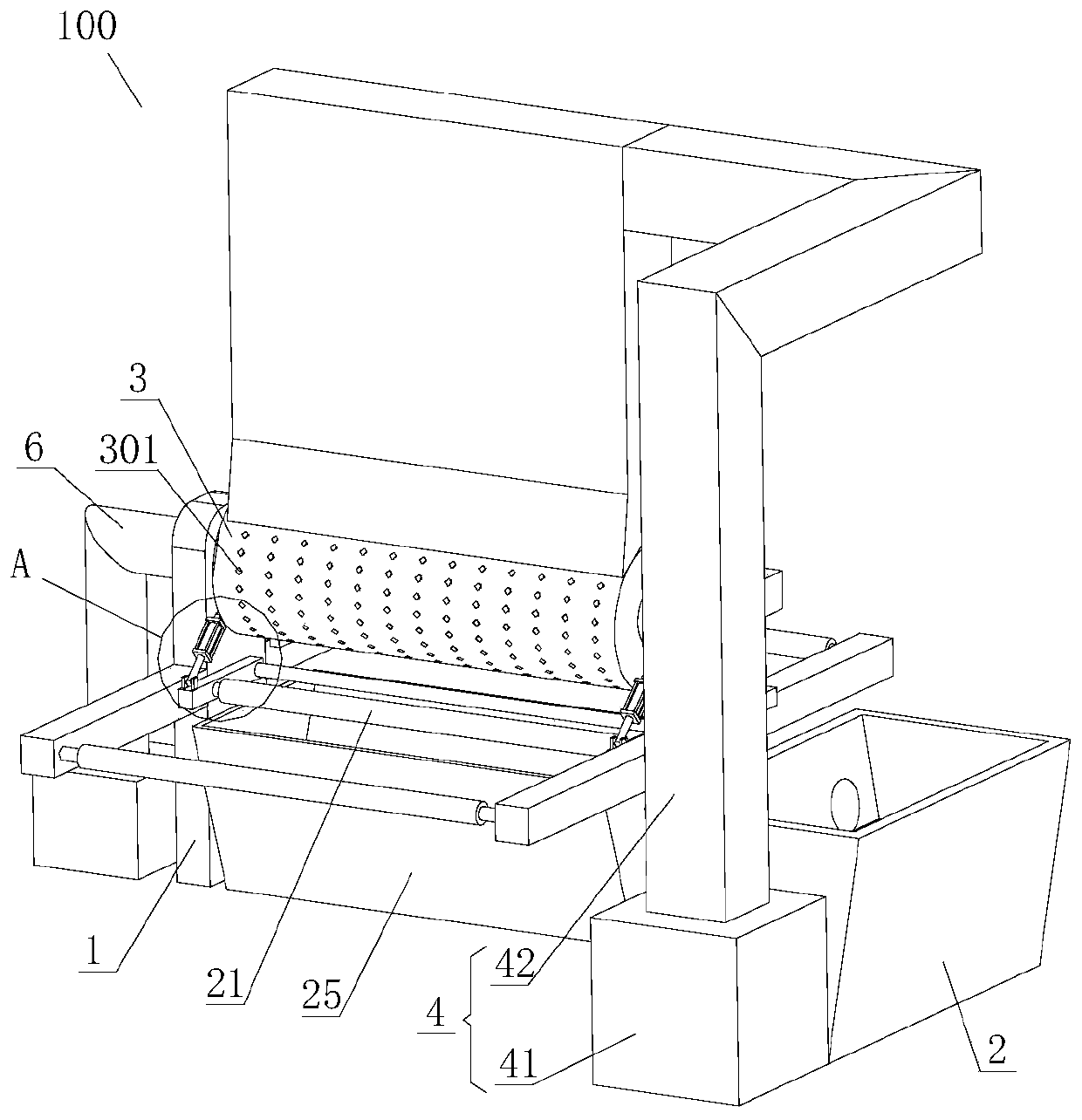 Leather hide powder implanting processing technology