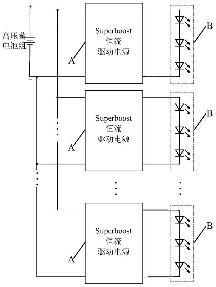 High-power laser constant current source circuit for space navigation