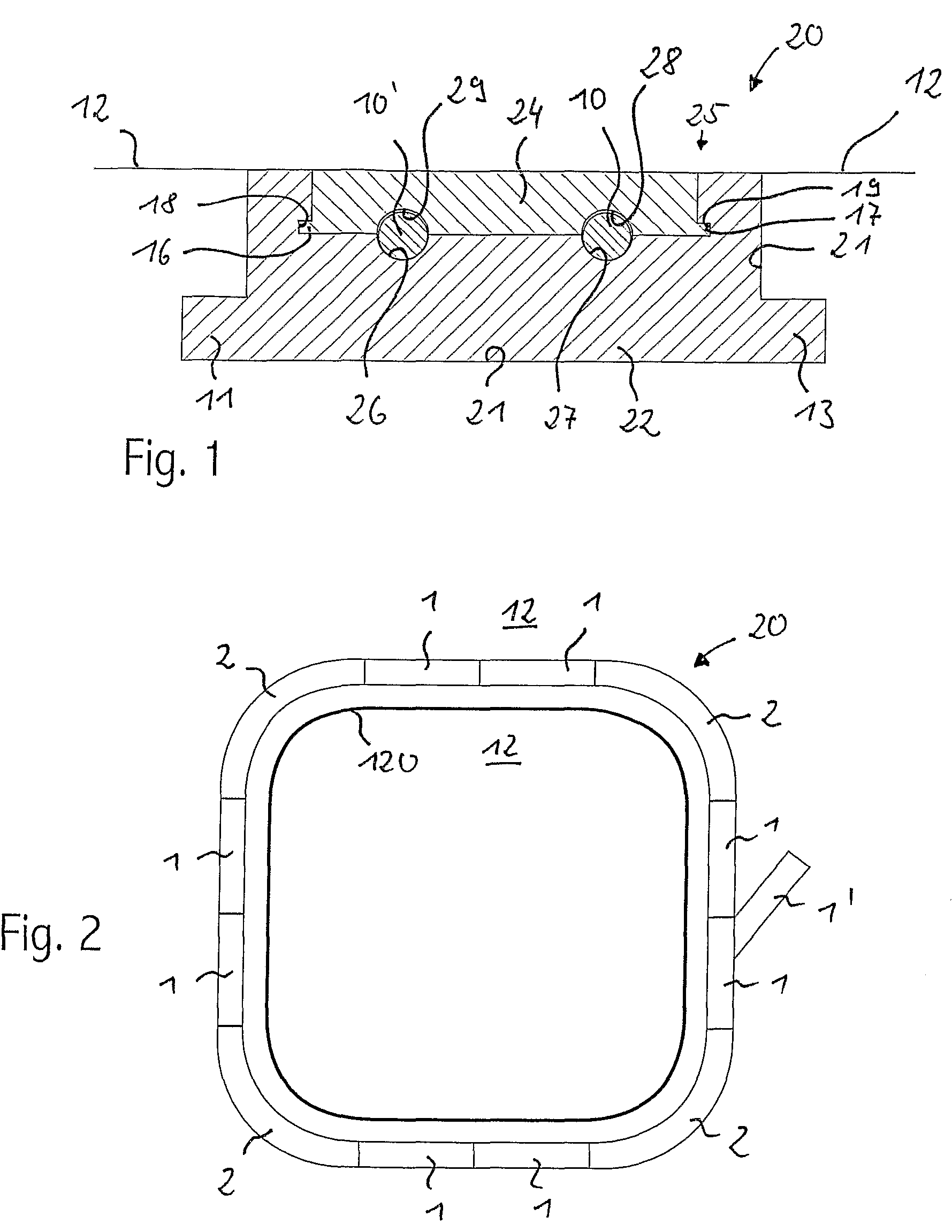 Transport system with inductive energy transfer