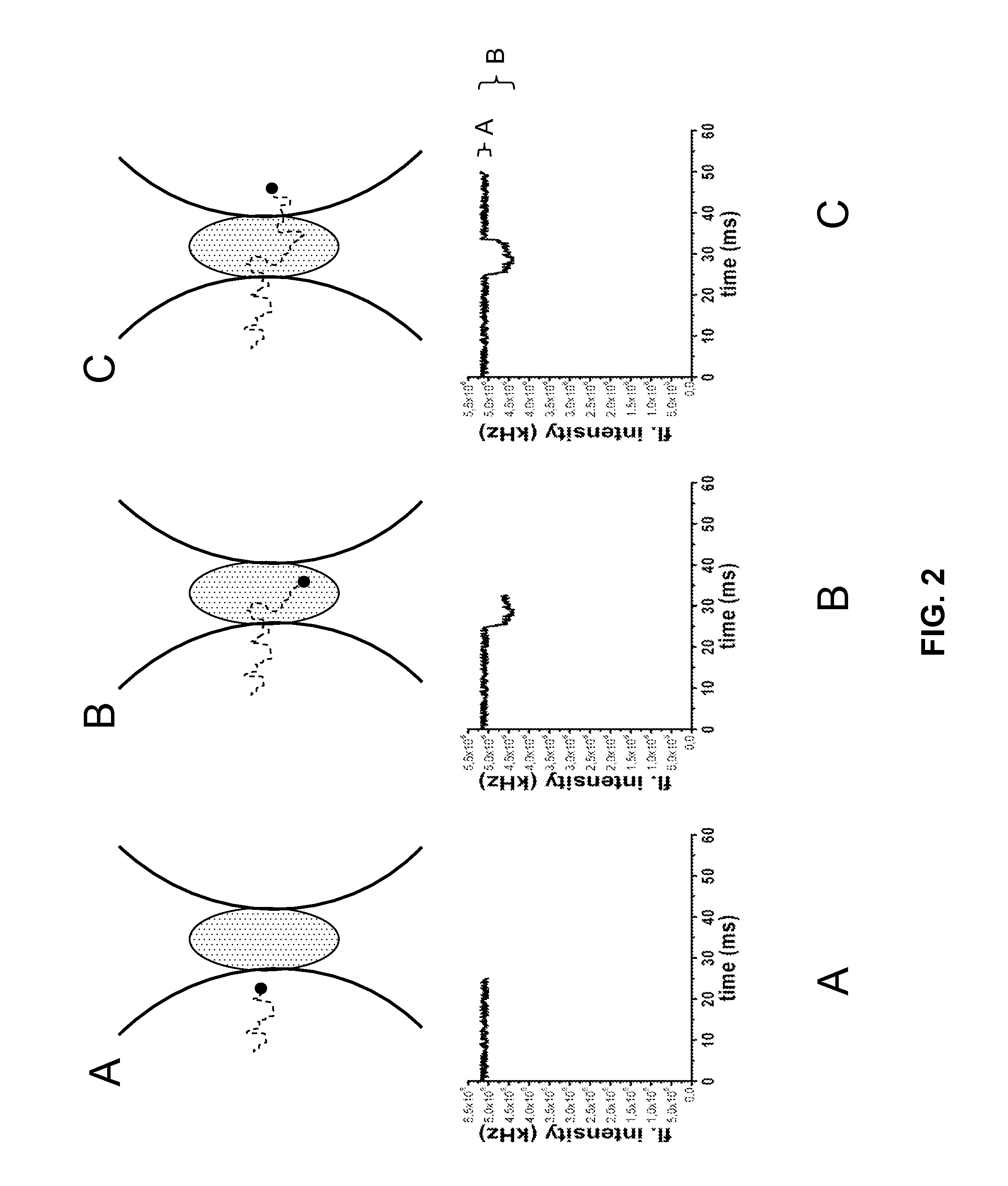 Inverse-fluorescence correlation spectroscopy