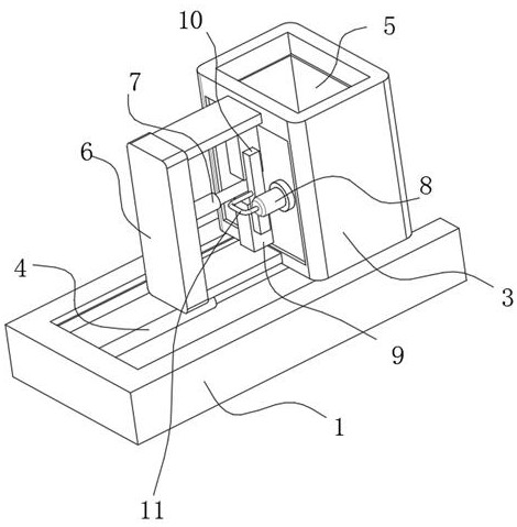 Automatic discharging device for intelligent garbage cleaning trolley