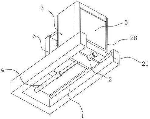 Automatic discharging device for intelligent garbage cleaning trolley