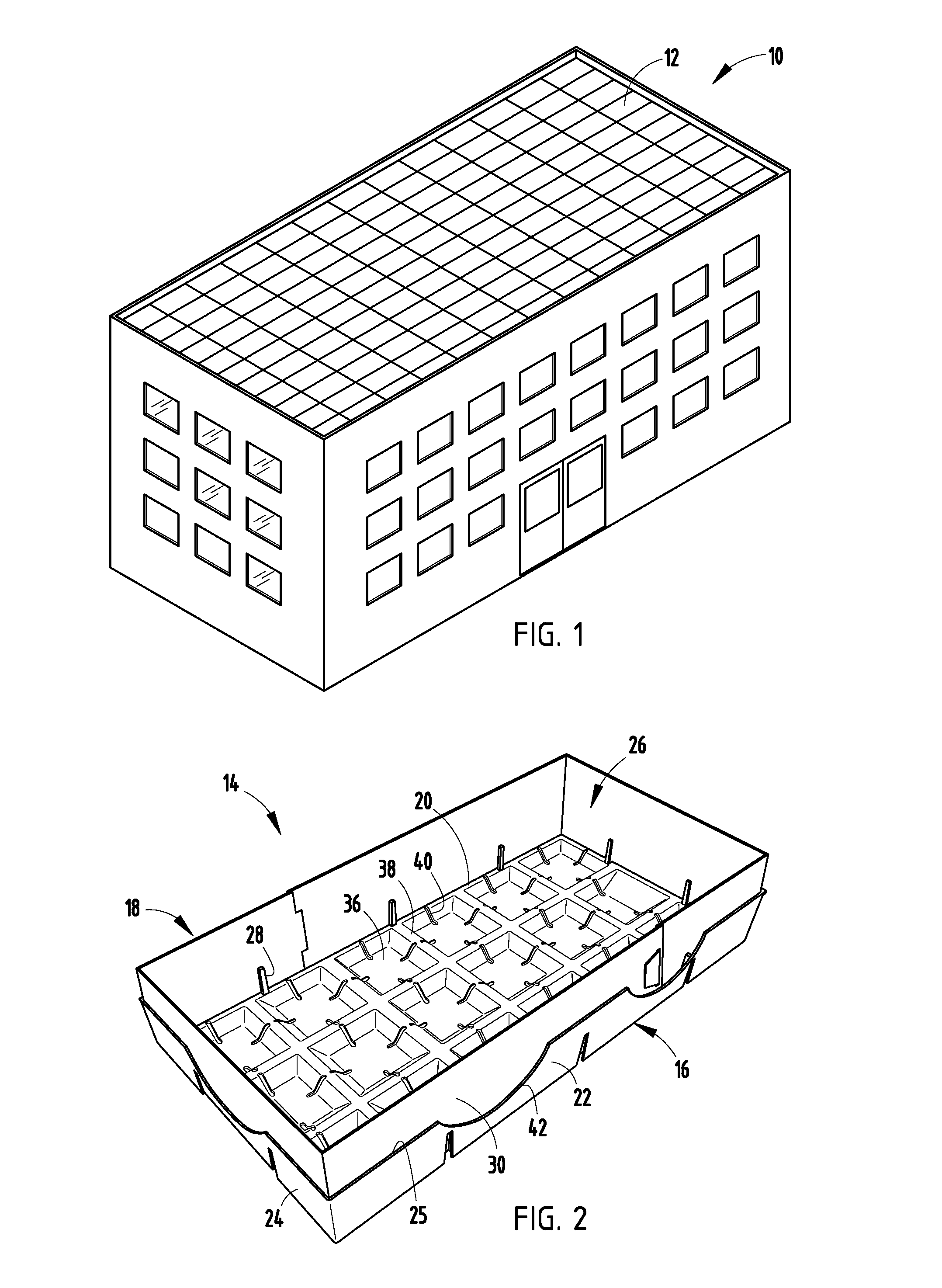 Modular planting system for roof applications