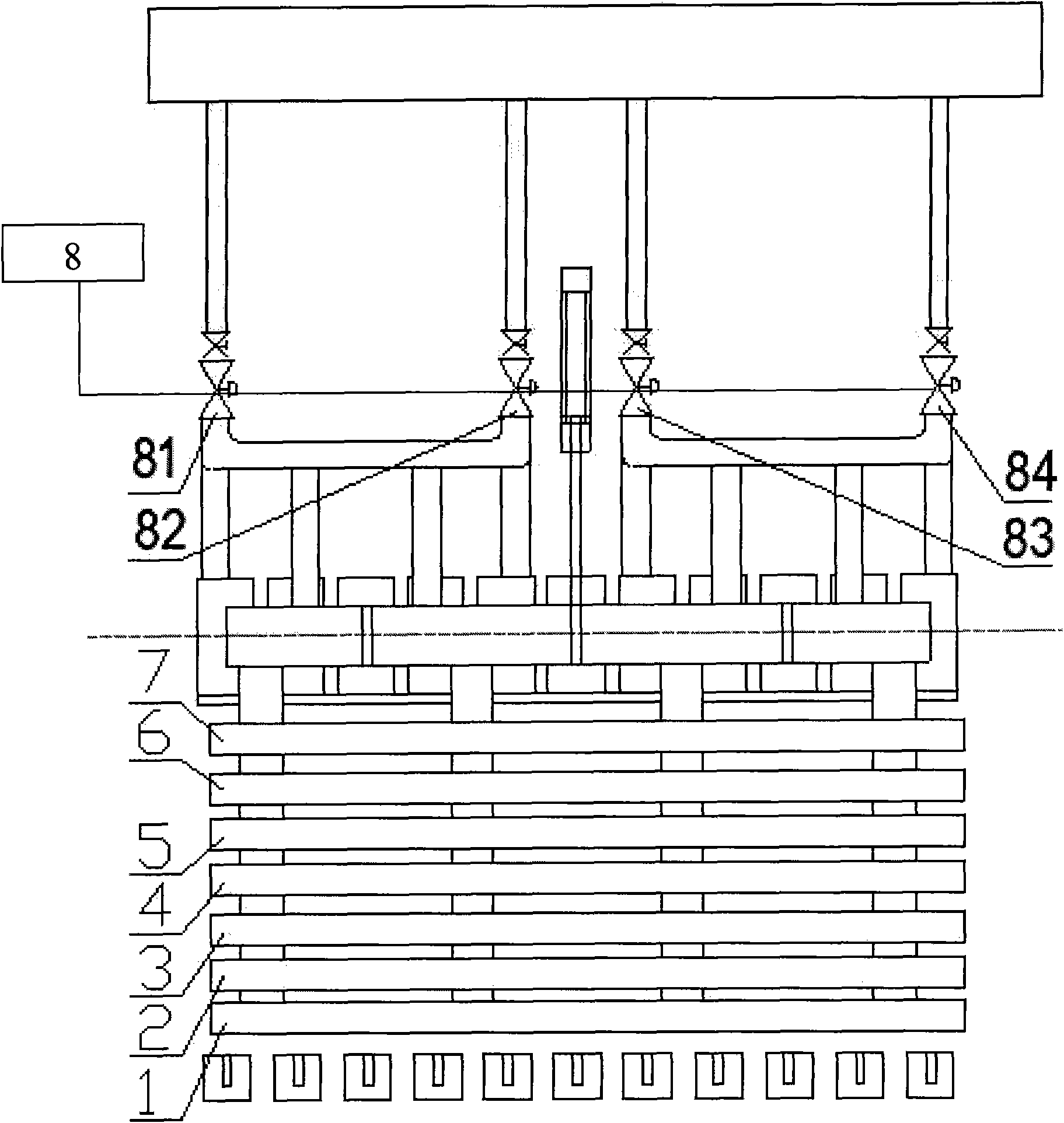 Laminar flow water cooling device and control method