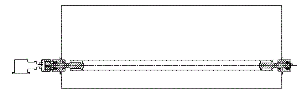 Thin film extraction tank transmission device