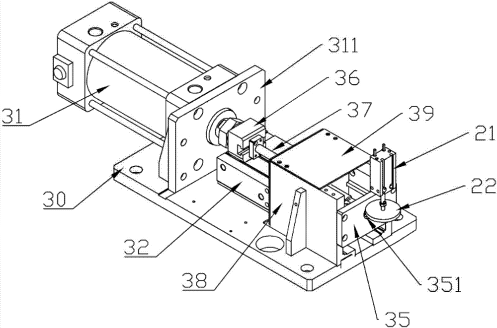 Broaching equipment for tail sheath of electric car charging gun