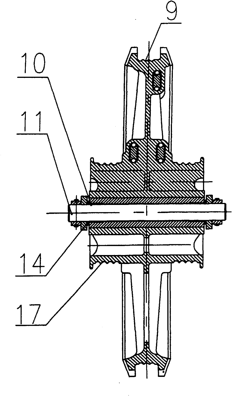 Bevel ratchet wheel compensating device