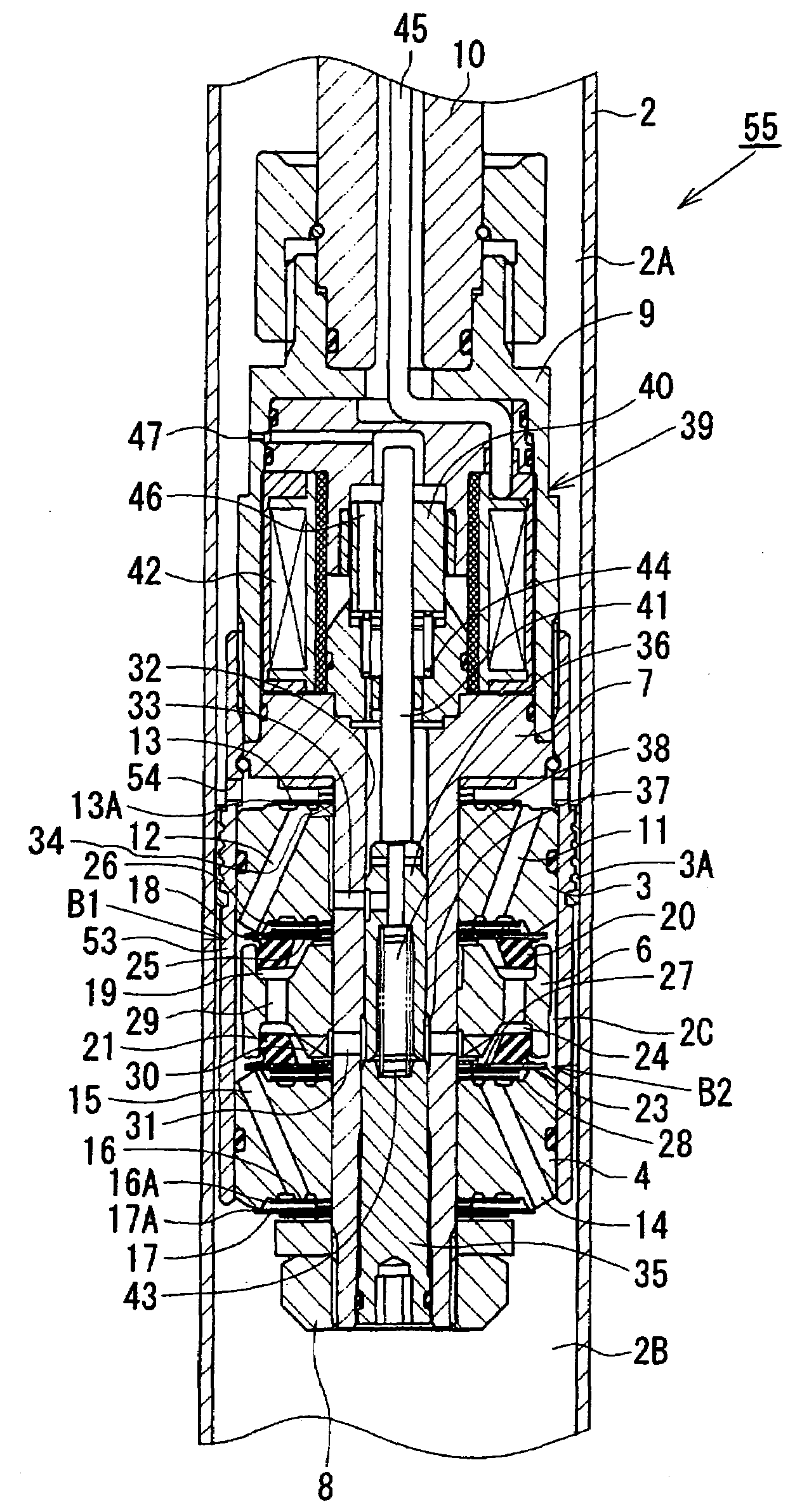 Damping force adjustable fluid pressure shock absorber